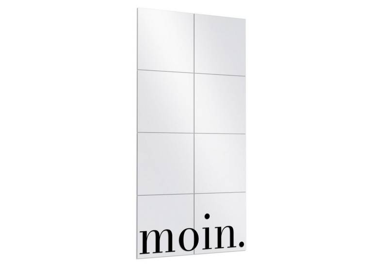 DEQORI Wandspiegel 'Moin - Schriftzug', Spiegelfliesen Puzzle Wand Spiegel Wohnzimmer Spiegelwand Flur groß DEQORI Wandspiegel 'Moin - Schriftzug', Spiegelfliesen Puzzle Wand Spiegel Wohnzimmer Spiegelwand Flur groß von DEQORI