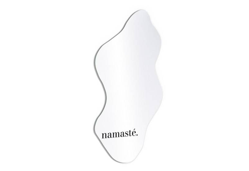 DEQORI Wandspiegel 'Namasté - Schriftzug', Spiegel organisch geformt selbstklebend Wand Wohnzimmer Flur groß XXL DEQORI Wandspiegel 'Namasté - Schriftzug', Spiegel organisch geformt selbstklebend Wand Wohnzimmer Flur groß XXL von DEQORI