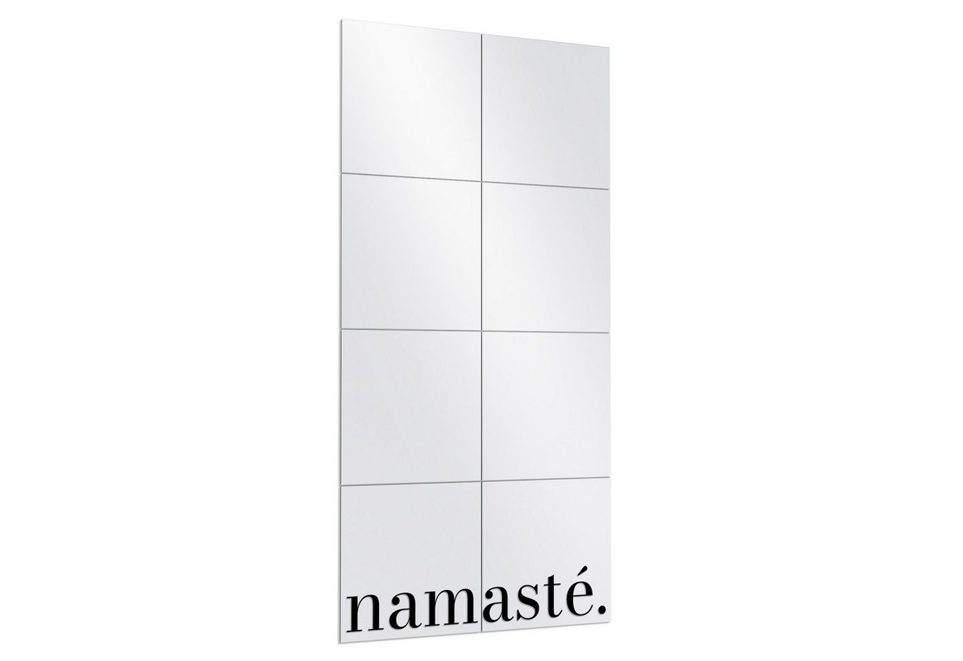 DEQORI Wandspiegel 'Namasté - Schriftzug', Spiegelfliesen Puzzle Wand Spiegel Wohnzimmer Spiegelwand Flur groß DEQORI Wandspiegel 'Namasté - Schriftzug', Spiegelfliesen Puzzle Wand Spiegel Wohnzimmer Spiegelwand Flur groß von DEQORI