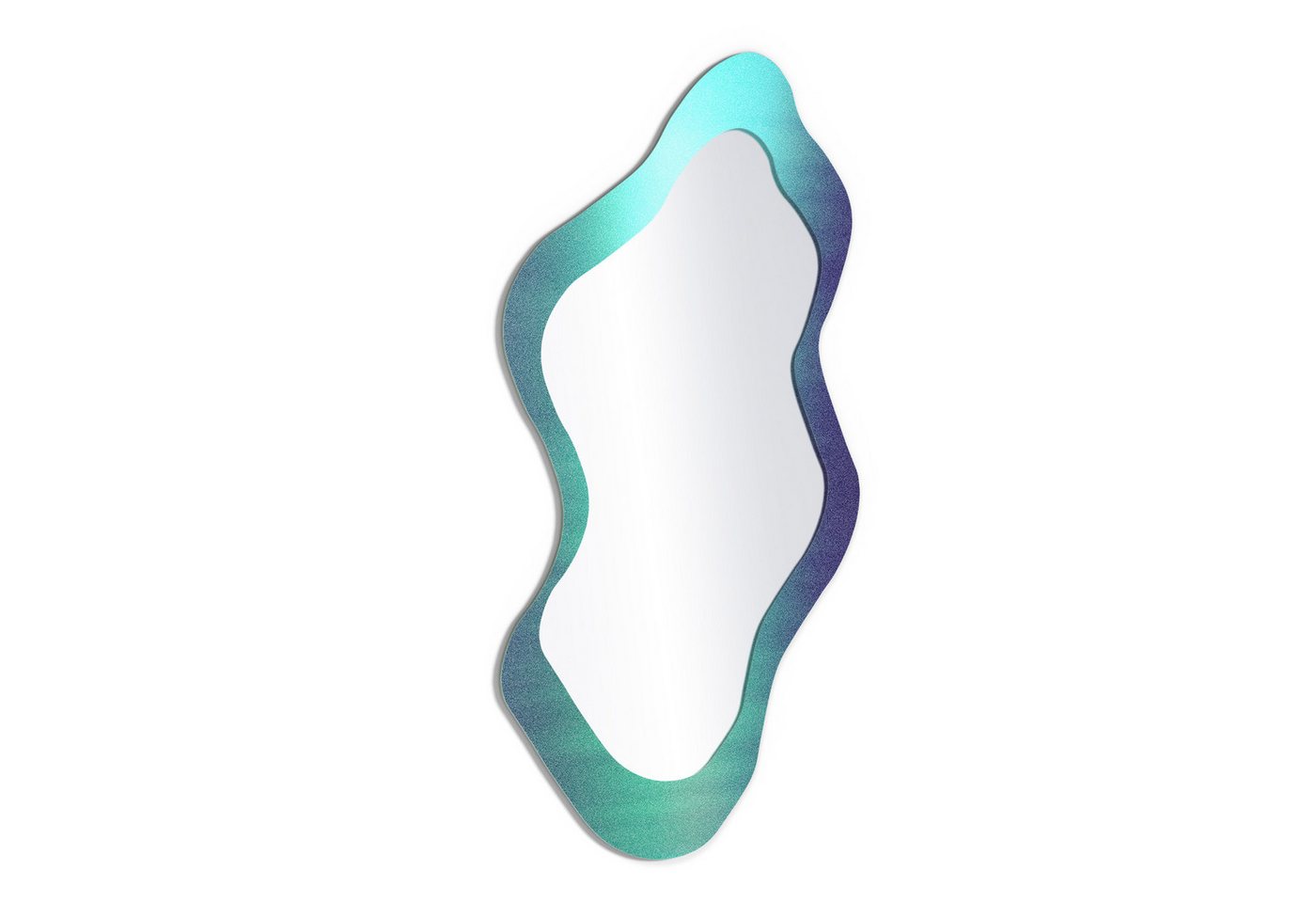 DEQORI Wandspiegel 'Neonstruktur mit Körnung', Spiegel organisch geformt selbstklebend Wand Wohnzimmer Flur groß XXL DEQORI Wandspiegel 'Neonstruktur mit Körnung', Spiegel organisch geformt selbstklebend Wand Wohnzimmer Flur groß XXL von DEQORI