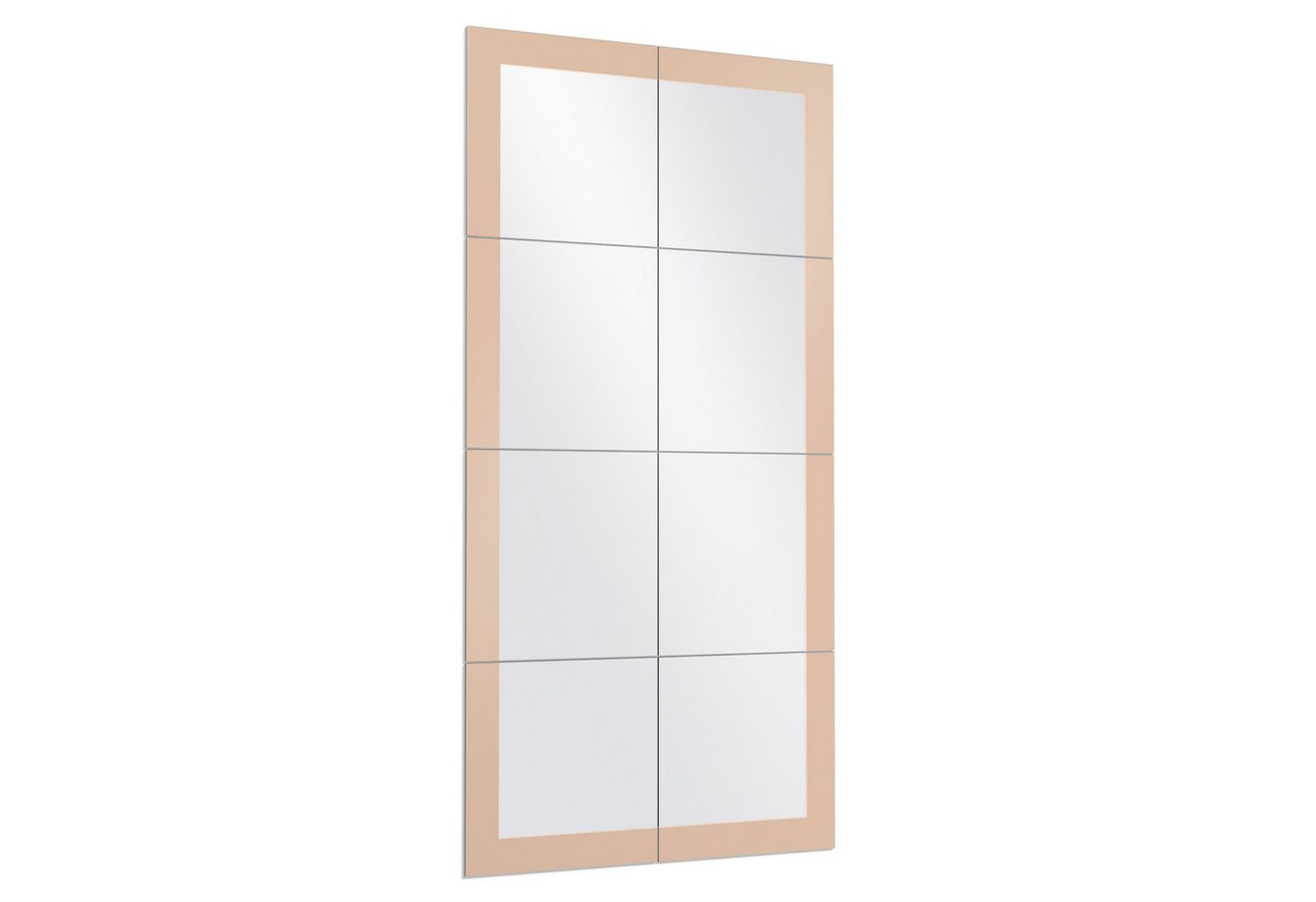 DEQORI Wandspiegel 'Pastellfarben - Pfirsich', Spiegelfliesen Puzzle Wand Spiegel Wohnzimmer Spiegelwand Flur groß DEQORI Wandspiegel 'Pastellfarben - Pfirsich', Spiegelfliesen Puzzle Wand Spiegel Wohnzimmer Spiegelwand Flur groß von DEQORI