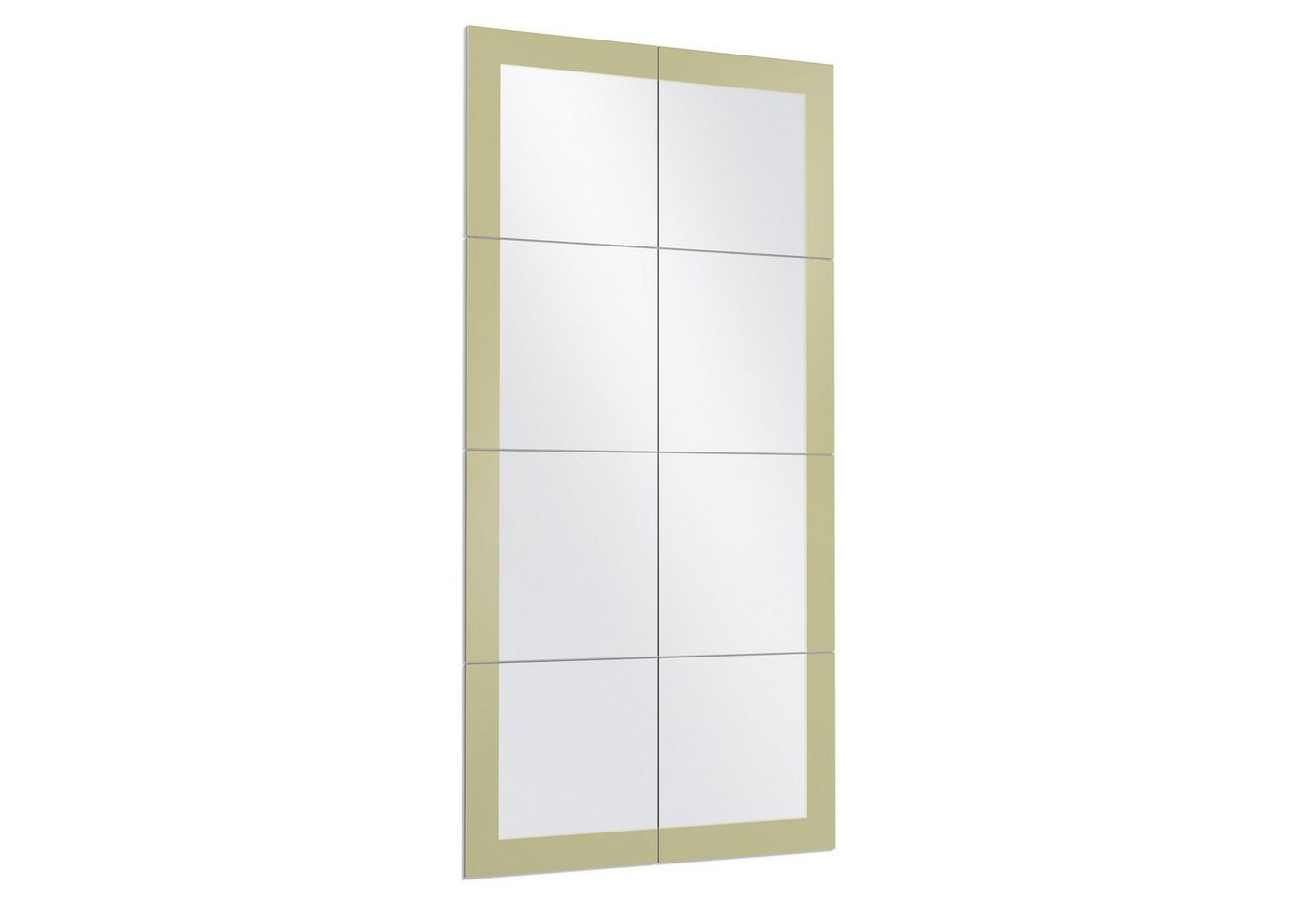 DEQORI Wandspiegel 'Pastellfarben - Vanille', Spiegelfliesen Puzzle Wand Spiegel Wohnzimmer Spiegelwand Flur groß DEQORI Wandspiegel 'Pastellfarben - Vanille', Spiegelfliesen Puzzle Wand Spiegel Wohnzimmer Spiegelwand Flur groß von DEQORI