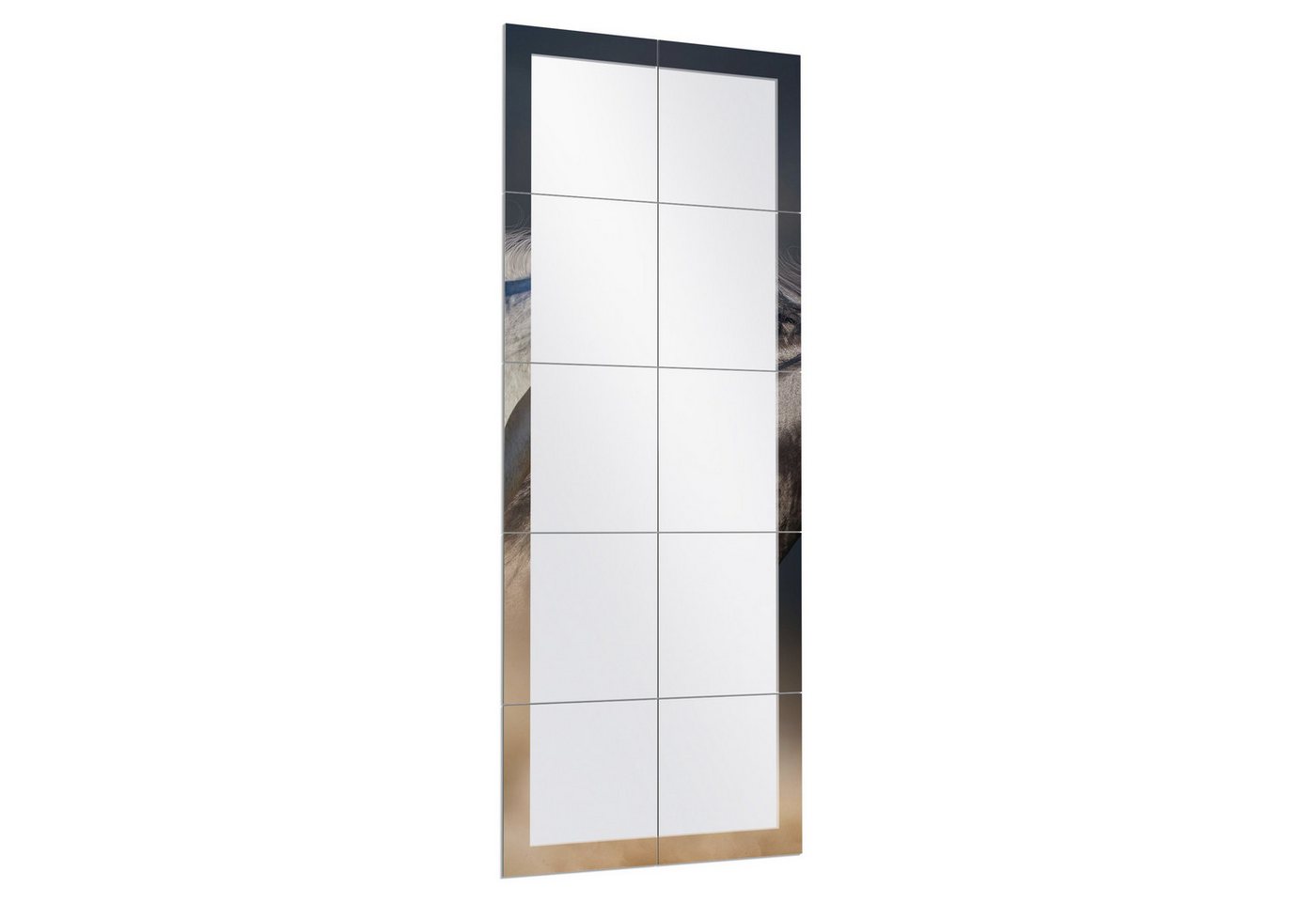 DEQORI Wandspiegel 'Pferde-Trio im Galopp', Spiegelfliesen Puzzle Wand Spiegel Wohnzimmer Spiegelwand Flur groß DEQORI Wandspiegel 'Pferde-Trio im Galopp', Spiegelfliesen Puzzle Wand Spiegel Wohnzimmer Spiegelwand Flur groß von DEQORI