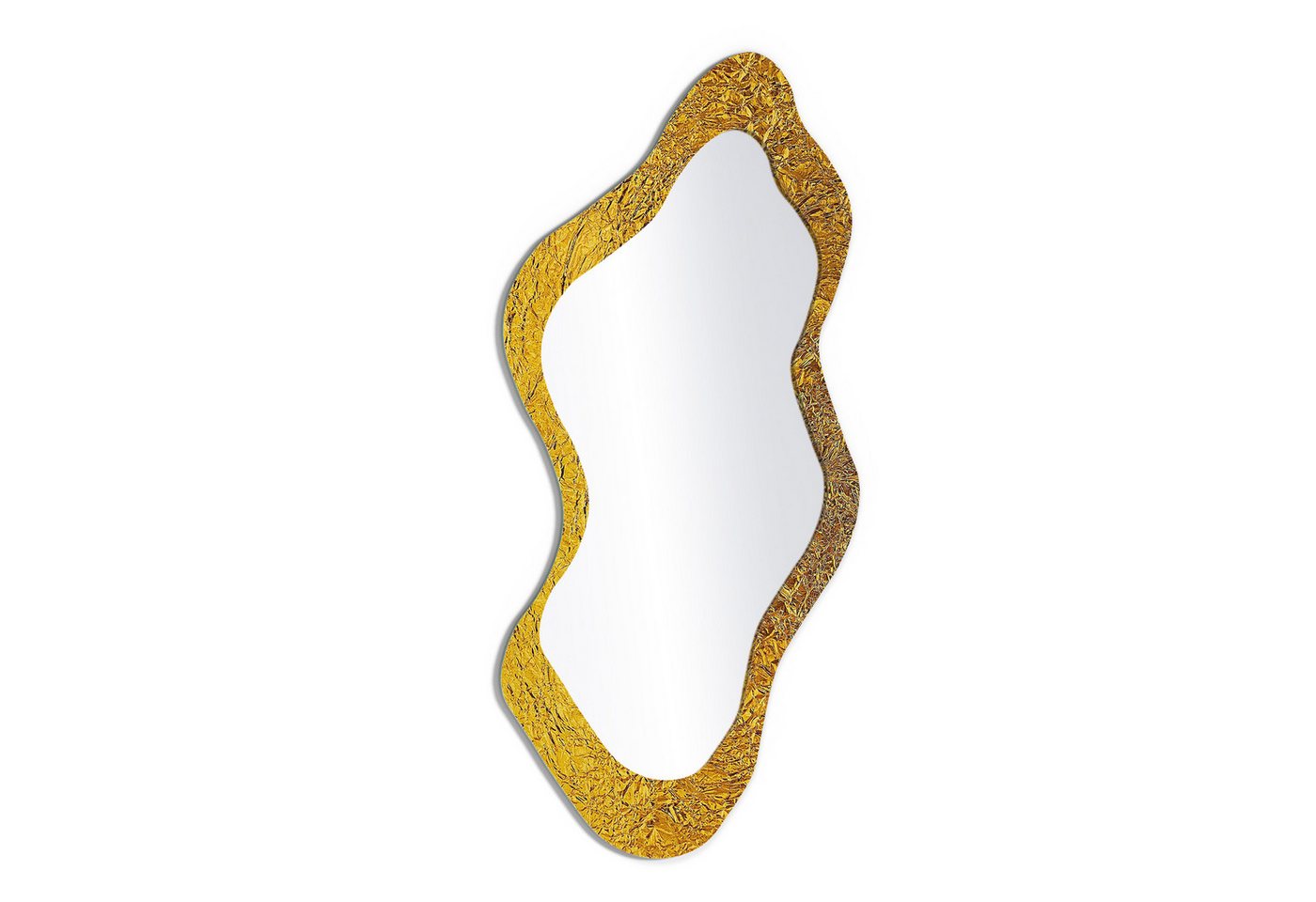 DEQORI Wandspiegel 'Relief in Goldoptik', Spiegel organisch geformt selbstklebend Wand Wohnzimmer Flur groß XXL DEQORI Wandspiegel 'Relief in Goldoptik', Spiegel organisch geformt selbstklebend Wand Wohnzimmer Flur groß XXL von DEQORI