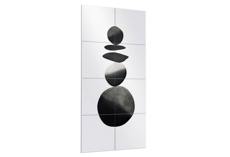 DEQORI Wandspiegel 'Ruhe in Form', Spiegelfliesen Puzzle Wand Spiegel Wohnzimmer Spiegelwand Flur groß von DEQORI