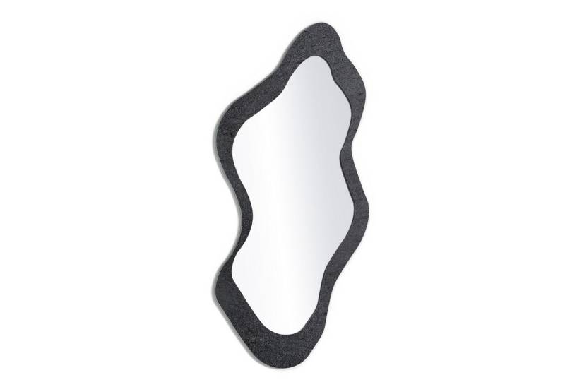 DEQORI Wandspiegel 'Schiefertafel Stein-Optik', Spiegel organisch geformt selbstklebend Wand Wohnzimmer Flur groß XXL von DEQORI