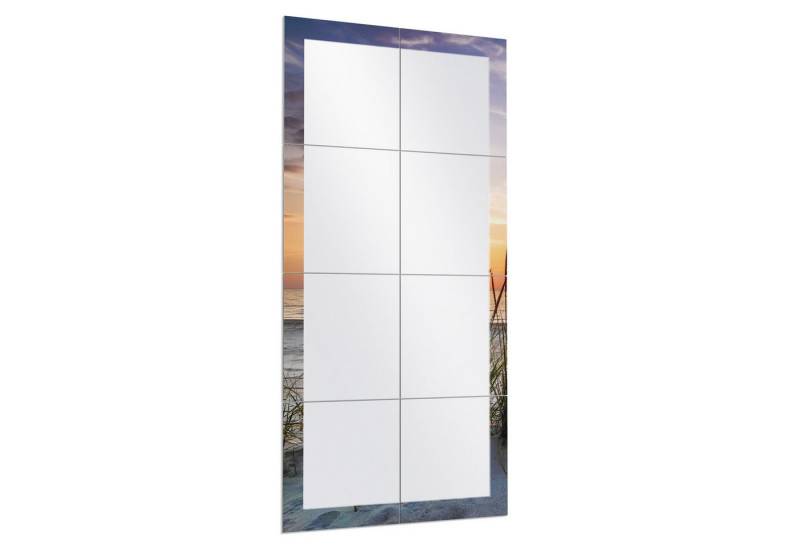 DEQORI Wandspiegel 'Sonnenuntergang am Strand', Spiegelfliesen Puzzle Wand Spiegel Wohnzimmer Spiegelwand Flur groß DEQORI Wandspiegel 'Sonnenuntergang am Strand', Spiegelfliesen Puzzle Wand Spiegel Wohnzimmer Spiegelwand Flur groß von DEQORI