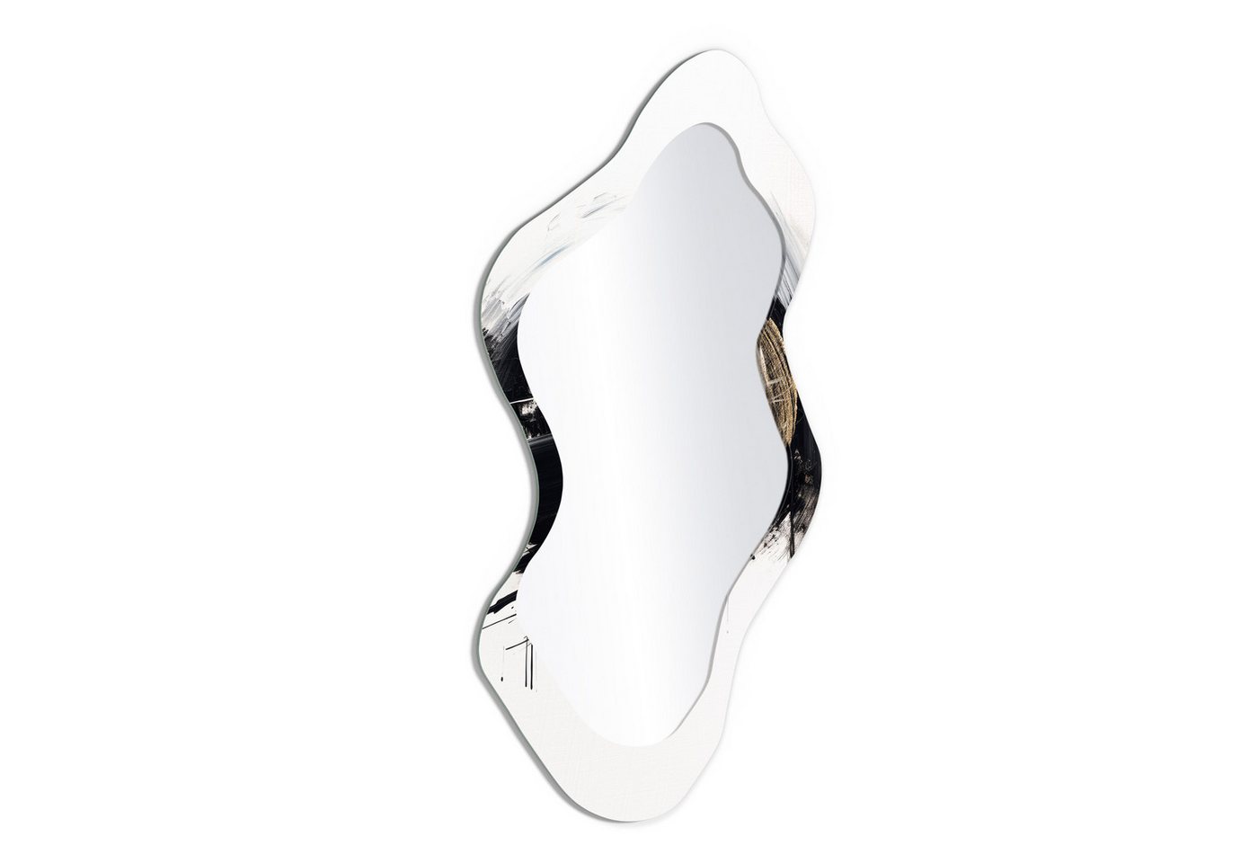 DEQORI Wandspiegel 'Spirale der Stille', Spiegel organisch geformt selbstklebend Wand Wohnzimmer Flur groß XXL DEQORI Wandspiegel 'Spirale der Stille', Spiegel organisch geformt selbstklebend Wand Wohnzimmer Flur groß XXL von DEQORI