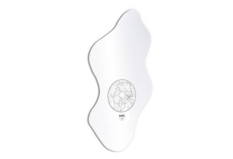 DEQORI Wandspiegel 'Stadtplan Rome', Spiegel organisch geformt selbstklebend Wand Wohnzimmer Flur groß XXL DEQORI Wandspiegel 'Stadtplan Rome', Spiegel organisch geformt selbstklebend Wand Wohnzimmer Flur groß XXL von DEQORI