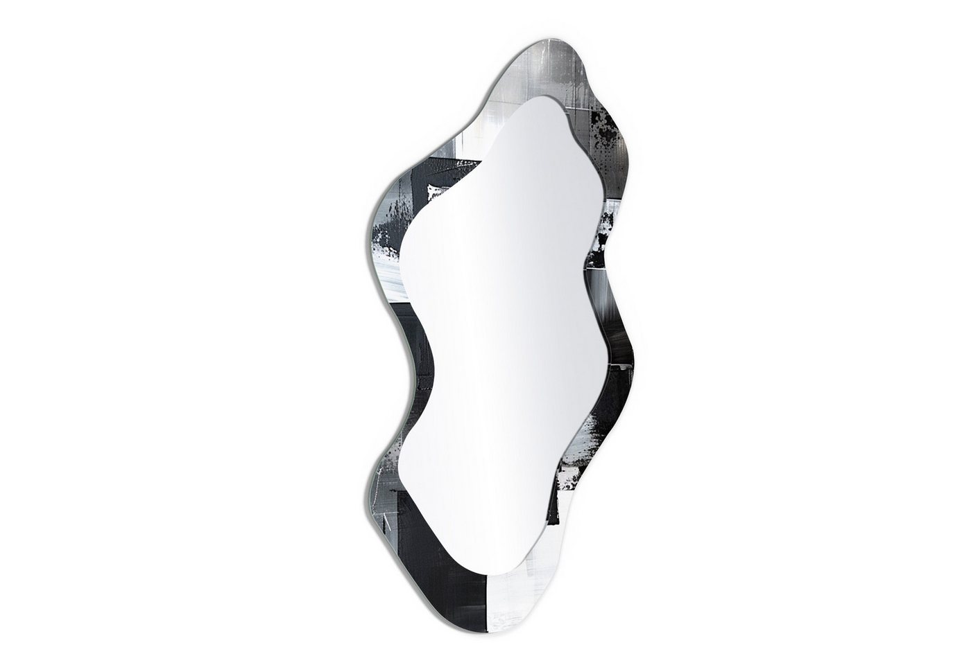 DEQORI Wandspiegel 'Struktur der Stille', Spiegel organisch geformt selbstklebend Wand Wohnzimmer Flur groß XXL DEQORI Wandspiegel 'Struktur der Stille', Spiegel organisch geformt selbstklebend Wand Wohnzimmer Flur groß XXL von DEQORI