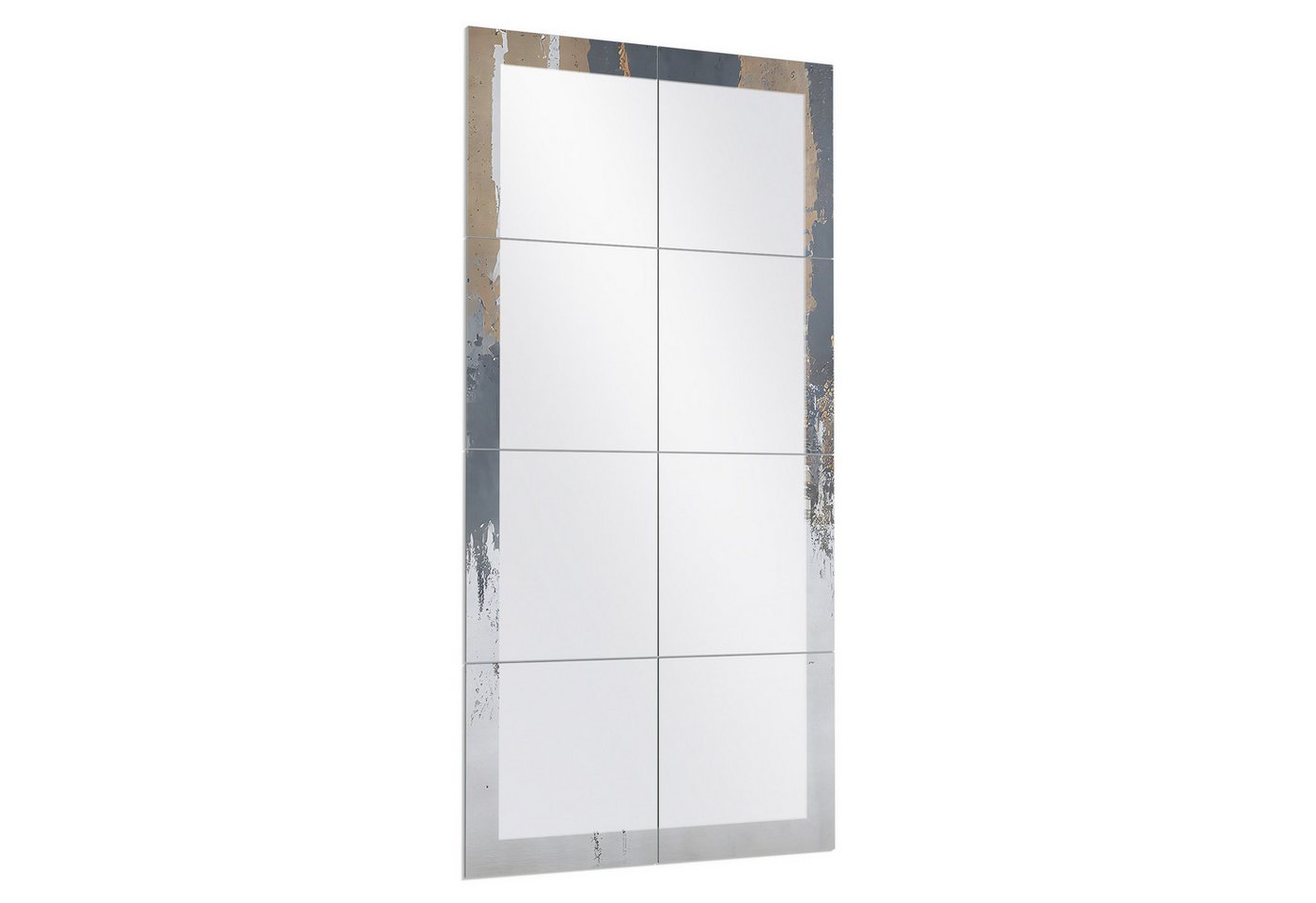 DEQORI Wandspiegel 'Tropfen aus Beton', Spiegelfliesen Puzzle Wand Spiegel Wohnzimmer Spiegelwand Flur groß DEQORI Wandspiegel 'Tropfen aus Beton', Spiegelfliesen Puzzle Wand Spiegel Wohnzimmer Spiegelwand Flur groß von DEQORI