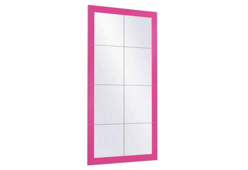 DEQORI Wandspiegel 'Unifarben - Rosa', Spiegelfliesen Puzzle Wand Spiegel Wohnzimmer Spiegelwand Flur groß DEQORI Wandspiegel 'Unifarben - Rosa', Spiegelfliesen Puzzle Wand Spiegel Wohnzimmer Spiegelwand Flur groß von DEQORI