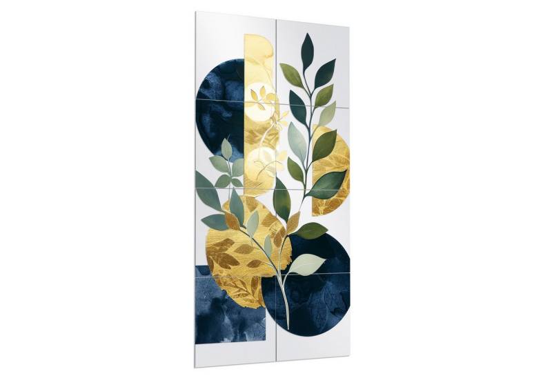 DEQORI Wandspiegel 'Verästelt in Gold', Spiegelfliesen Puzzle Wand Spiegel Wohnzimmer Spiegelwand Flur groß DEQORI Wandspiegel 'Verästelt in Gold', Spiegelfliesen Puzzle Wand Spiegel Wohnzimmer Spiegelwand Flur groß von DEQORI