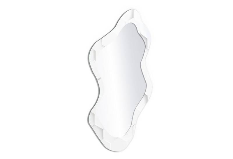 DEQORI Wandspiegel 'Weiße 3D-Waben', Spiegel organisch geformt selbstklebend Wand Wohnzimmer Flur groß XXL DEQORI Wandspiegel 'Weiße 3D-Waben', Spiegel organisch geformt selbstklebend Wand Wohnzimmer Flur groß XXL von DEQORI