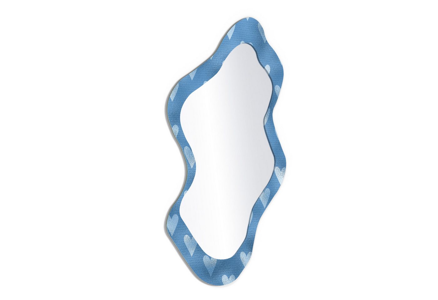 DEQORI Wandspiegel 'Zarte Silber-Herzen', Spiegel organisch geformt selbstklebend Wand Wohnzimmer Flur groß XXL DEQORI Wandspiegel 'Zarte Silber-Herzen', Spiegel organisch geformt selbstklebend Wand Wohnzimmer Flur groß XXL von DEQORI