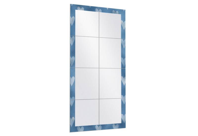 DEQORI Wandspiegel 'Zarte Silber-Herzen', Spiegelfliesen Puzzle Wand Spiegel Wohnzimmer Spiegelwand Flur groß DEQORI Wandspiegel 'Zarte Silber-Herzen', Spiegelfliesen Puzzle Wand Spiegel Wohnzimmer Spiegelwand Flur groß von DEQORI