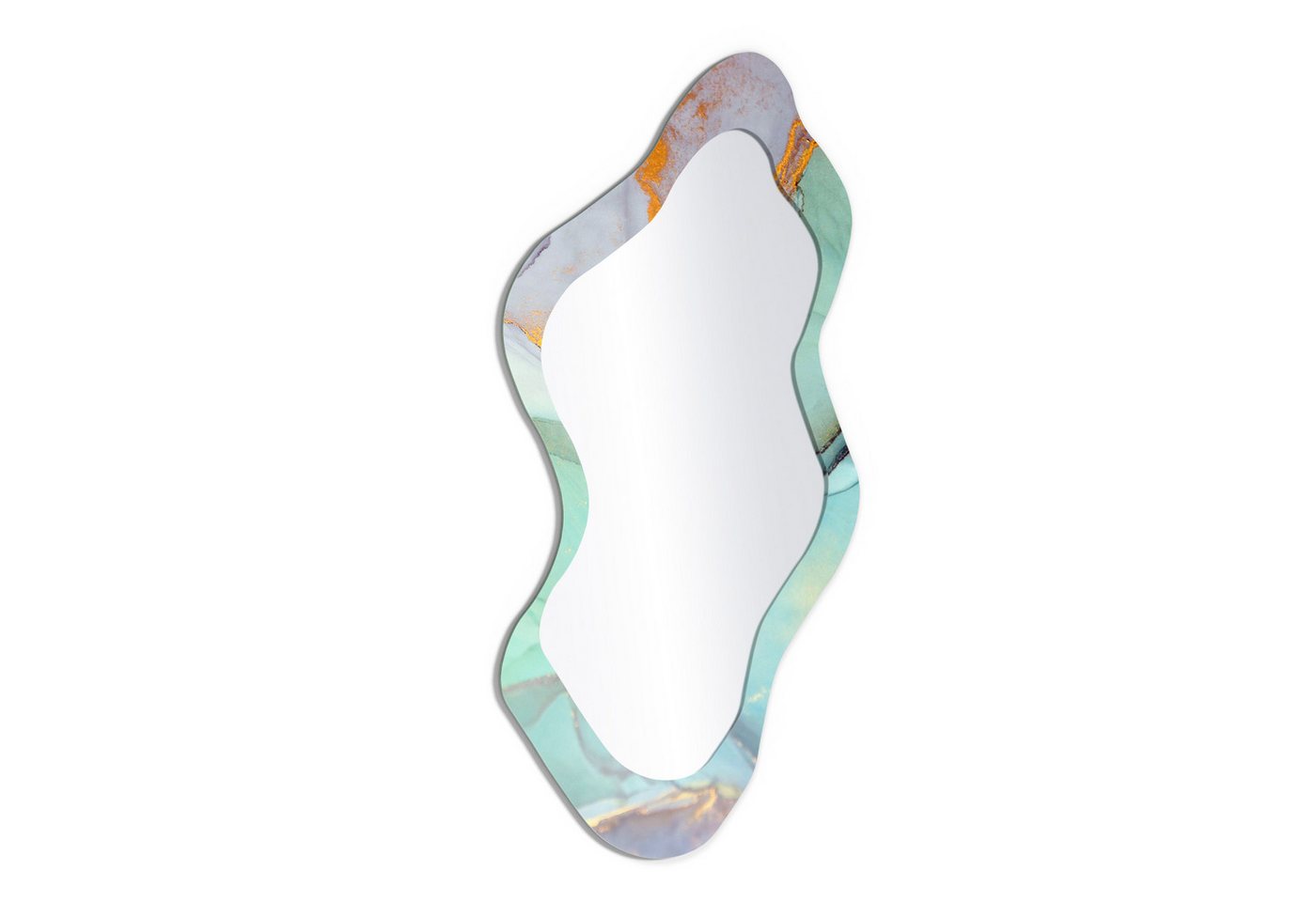 DEQORI Wandspiegel 'Zerlaufene Wasserfarbe ', Spiegel organisch geformt selbstklebend Wand Wohnzimmer Flur groß XXL DEQORI Wandspiegel 'Zerlaufene Wasserfarbe ', Spiegel organisch geformt selbstklebend Wand Wohnzimmer Flur groß XXL von DEQORI