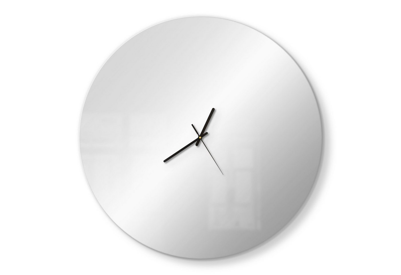 DEQORI Wanduhr (Spiegeluhr Spiegel modern Wand Wohnzimmer Uhr Design Küchenuhr Quarz) von DEQORI