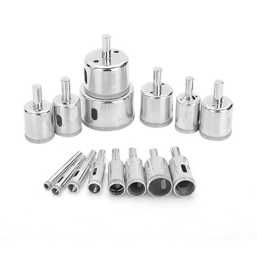 15 Pcs Set Diamond Drill Bit Glass Drill Bit Glass-Stone Tile Drill Bit 6-50mm 15 Pcs Set Diamond Drill Bit Glass Drill Bit Glass-Stone Tile Drill Bit 6-50mm von DERALAON