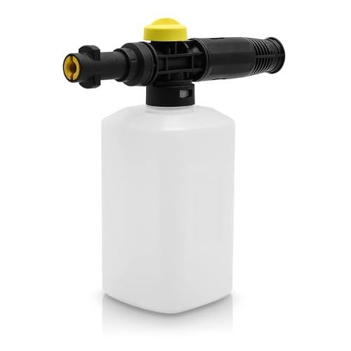 DERASL 750ml Hochdruck-Schaumsprühflasche | Kompatibel mit Karcher K2-K7 Modellen | Verstellbare Düse | Ideal für Auto-Reinigung und Dreckentfernung von DERASL