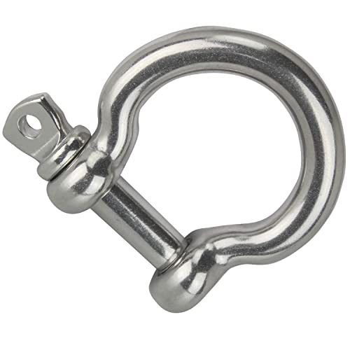 DERING Schäkel Edelstahl 14 mm Geschweift Form 1 Stück Drahtseil Seil Verbinder DERING Schäkel Edelstahl 14 mm Geschweift Form 1 Stück Drahtseil Seil Verbinder von DERING