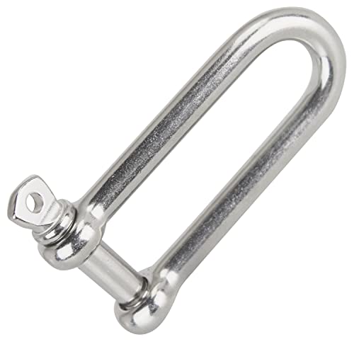DERING Schäkel Edelstahl 6 mm Lang Form 2 Stück Drahtseil Seil Verbinder DERING Schäkel Edelstahl 6 mm Lang Form 2 Stück Drahtseil Seil Verbinder von DERING