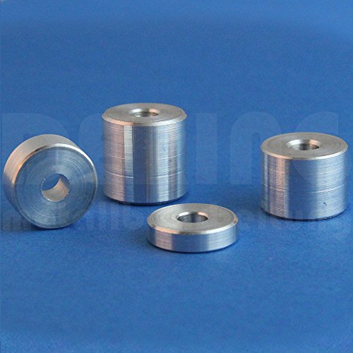 Distanzhülsen M6 aus Aluminium, D: 20mm, L: 10mm (VPE = 10 Stück) | Abstandhalter | Abstandshülse | Distanzbuchse | Distanzring | Distanzstück | Buchse | Rohling | Rohrbuchse | Verstärkungshülse von DERING