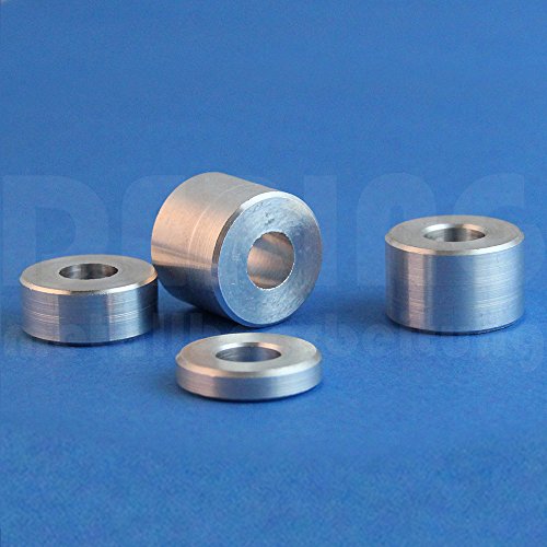 Distanzhülsen M8 aus Aluminium, D: 20mm, L: 20mm (VPE = 5 Stück) | Abstandhalter | Abstandshülse | Distanzbuchse | Distanzring | Distanzstück | Buchse | Rohling | Rohrbuchse | Verstärkungshülse von DERING