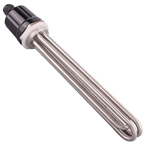DERNORD 220V 6000W 1-1/2 Zoll Heizelement U Typ Elektrische Brühwasser Heizung BSP Gewinde Edelstahlflansch von DERNORD