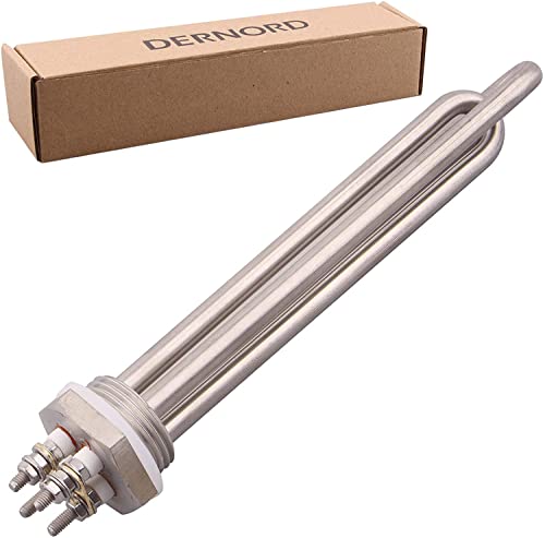 DERNORD 12V 300W BSP Tauch Wasser Heizelement 1 Zoll 33.25mm BSP DN25 Edelstahl Gewinde Tauchwasser Heizkörper Doppel U Typ DERNORD 12V 300W BSP Tauch Wasser Heizelement 1 Zoll 33.25mm BSP DN25 Edelstahl Gewinde Tauchwasser Heizkörper Doppel U Typ von DERNORD