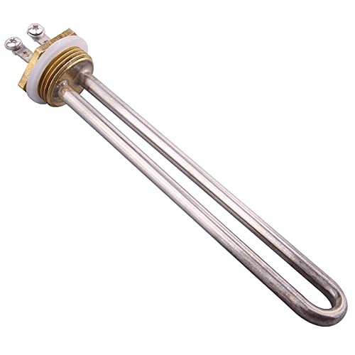 DERNORD 1500W Heizelement 220V Elektrische Brauwasserbereiter 1Inch 33.25MM BSP Gewinde Kupfer Flansch von DERNORD