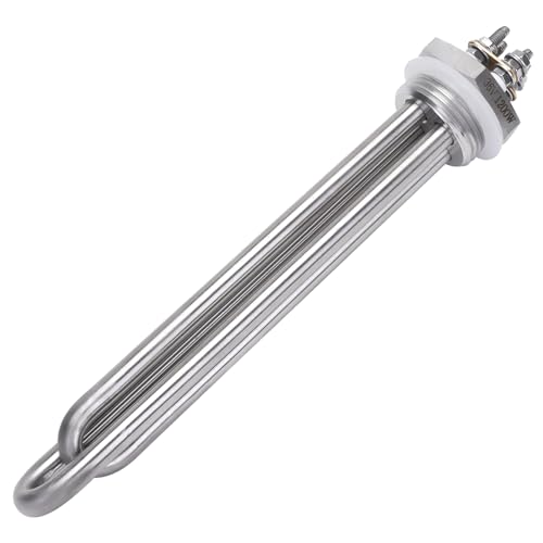 DERNORD 36V 1200W Heizelement 1 Zoll DN25 BSP Heizstab Edelstahlflansch with Silikonring Doppel U Typ von DERNORD