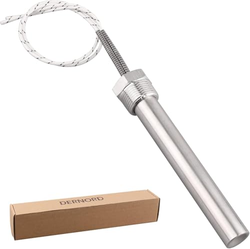 DERNORD Heizelement 220V 250W mit 3/4 Zoll BSP Flansch Mehrzweck DIY Heizstab Edelstahl Heizpatrone von DERNORD