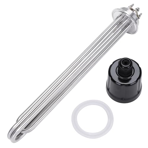 DERNORD Heizelement Tri-Clamp 220V 9000W DN50 2 Zoll Heizstab Tube Flansch aus Edelstahl mit Schwarzer Kunststoffabdeckung und Silikonring DERNORD Heizelement Tri-Clamp 220V 9000W DN50 2 Zoll Heizstab Tube Flansch aus Edelstahl mit Schwarzer Kunststoffabdeckung und Silikonring von DERNORD