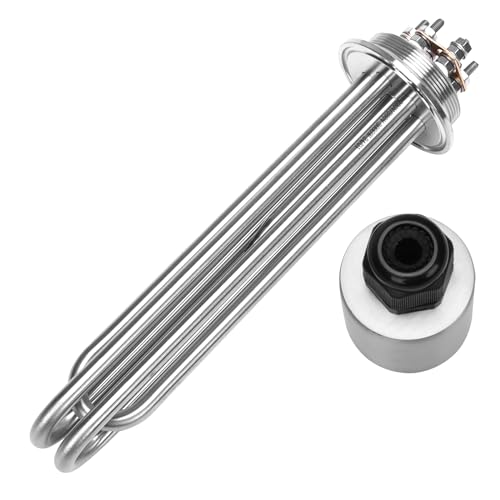 DERNORD Heizstab 220V 3000W 2 Zoll Heizelement 3U Typ Wasserwärmer BSP Edelstahl Flansch DERNORD Heizstab 220V 3000W 2 Zoll Heizelement 3U Typ Wasserwärmer BSP Edelstahl Flansch von DERNORD