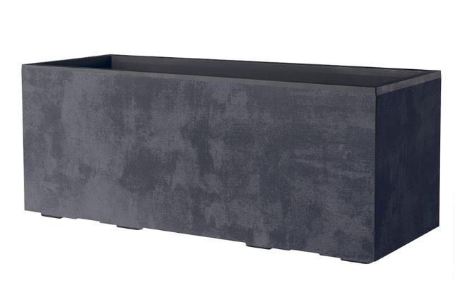 Deroma Pflanzkasten Millennium Kunststoff 99 cm Anthrazit mit Ablauflöchern von DEROMA