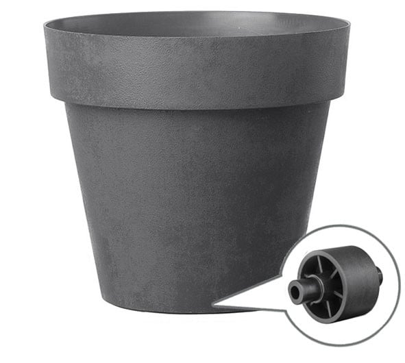 Deroma Pflanztopf Like Kunststoff Anthrazit mit Rollen Ø 79 x 70 cm Deroma Pflanztopf Like Kunststoff Anthrazit mit Rollen Ø 79 x 70 cm von DEROMA