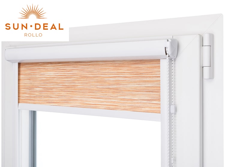 SunDeal® Verdunkelungsrollo mit Führungsschienen nach Maß | max. Breite 140cm | max. Höhe 190cm | Qualität zum kleinen Preis von DERSONNENSCHUTZ