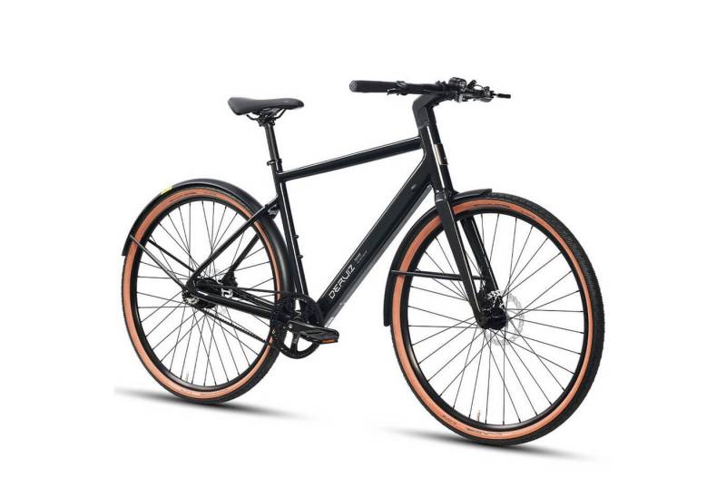 DERUIZ E-Bike Cityrad 20,5 Zoll City‑E‑Bike – 250 W Heckmotor für bis zu 140 km Reichweite, 1 Gang, Heckmotor, 360 Wh, Bluetooth-App,  SP-Connect Smartphone-Halterung von DERUIZ