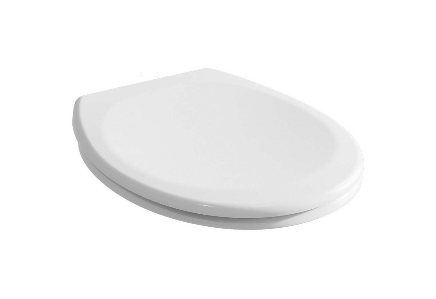 DERW MAX WC-Sitz (1-St), Toilettendeckel Klodeckel mit Absenkautomatik O Form Weiß, mit Absenkautomatik & Quick-Release Funktion zur Reinigung abnehmbar von DERW MAX