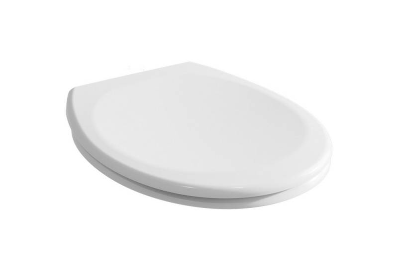 DERW MAX WC-Sitz (1-St), Toilettendeckel Klodeckel mit Absenkautomatik O Form Weiß, mit Absenkautomatik & Quick-Release Funktion zur Reinigung abnehmbar von DERW MAX