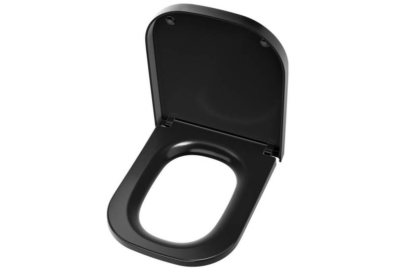 DERW MAX WC-Sitz Toilettensitz mit Absenkautomatik, Duroplast Toilettendeckel, Schnellverschluss, Tragfähigkeit bis zu 150 kg von DERW MAX