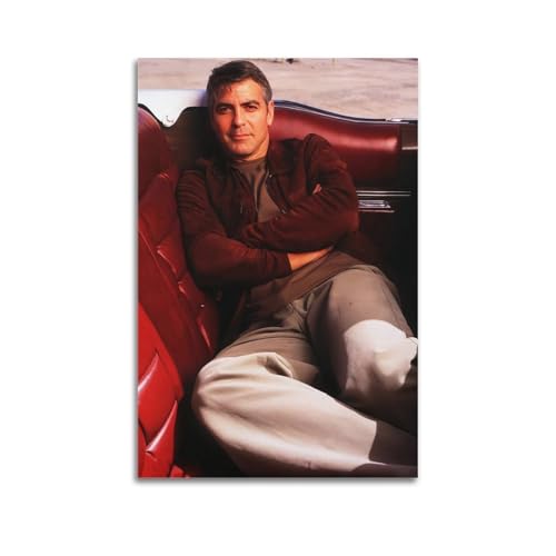 DESAKMQR George Clooney Berühmte Filmstars Poster Coole Kunstwerke Gemälde Wandbilder Leinwanddrucke Wandkunst Heimdekoration 20x30inch(50x75cm) von DESAKMQR