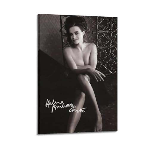 DESAKMQR Helena Bonham Carter Schwarzes Und Weißes Posters Coole Kunstwerke Gemälde Wandbilder Leinwanddrucke Wandkunst Heimdekoration 12x18inch(30x45cm) von DESAKMQR