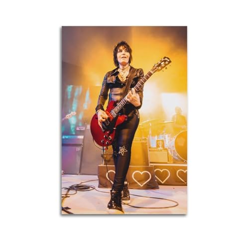 DESAKMQR Joan Jett Musikstar-Posters Home Innendekoration Ölgemälde Leinwand Fototapete Bilder 24x36inch(60x90cm) von DESAKMQR