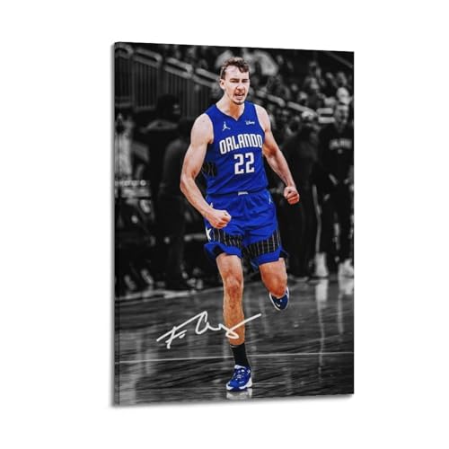 Franz Wagner Basketball Star Posters Modernes Haus Kunst Dekoration Werke Leinwand Wandmalerei 12x18inch(30x45cm) von DESAKMQR