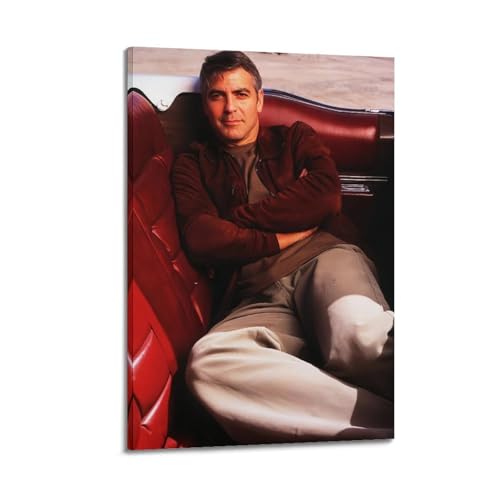 George Clooney Berühmte Filmstars Poster Leinwand Wand Kunstdrucke Hängende Fotos Kreative Dekoration Home Arts 08x12inch(20x30cm) von DESAKMQR