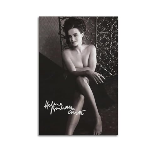 Helena Bonham Carter Schwarzes Und Weißes Posters Modernes Haus Kunst Dekoration Werke Leinwand Wandmalerei 24x36inch(60x90cm) von DESAKMQR