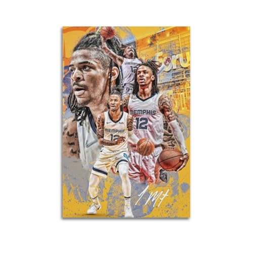 Ja Morant Basketball Star Kunst Posters Leinwand Wand Kunstdrucke Hängende Fotos Kreative Dekoration Home Arts 08x12inch(20x30cm) von DESAKMQR