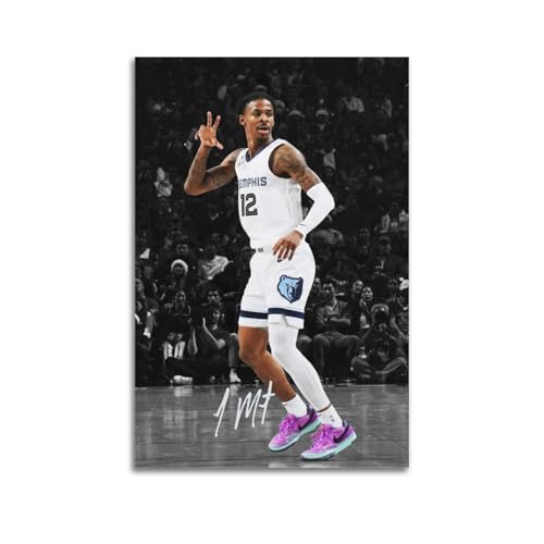 Ja Morant Basketball Star Poster Wohnzimmer Schlafzimmer Dekorative Malerei Leinwand 16x24inch(40x60cm) von DESAKMQR